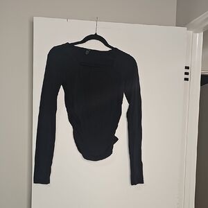 Wild Fable Black Long Sleeve Top